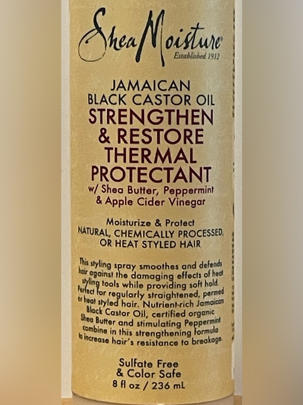 SheaMoisture Jamaican Black Castor Oil Strengthen & Grow Thermal Protectant - Picture 2 of 3